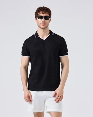 Ellesse Erkek Polo Tişört EM491-BK Black
