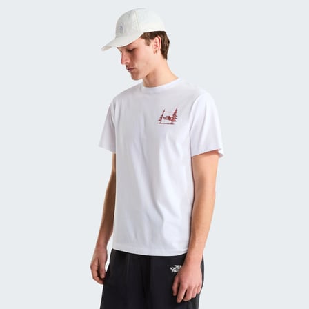 M CAMPING RELAXED SHORT SLEEVE TEE-GRAPH White