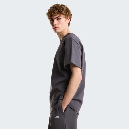 M ESSENTIAL CENTER LOGO RELAXED SHORT SL GREY