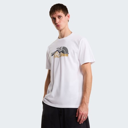 M MOUNTAIN LINE REGULAR SHORT SLEEVE TEE White