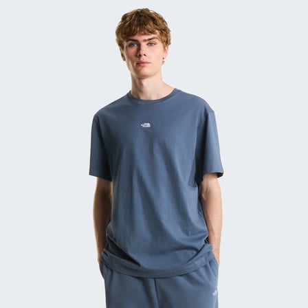 M ESSENTIAL CENTER LOGO RELAXED SHORT SL GREY