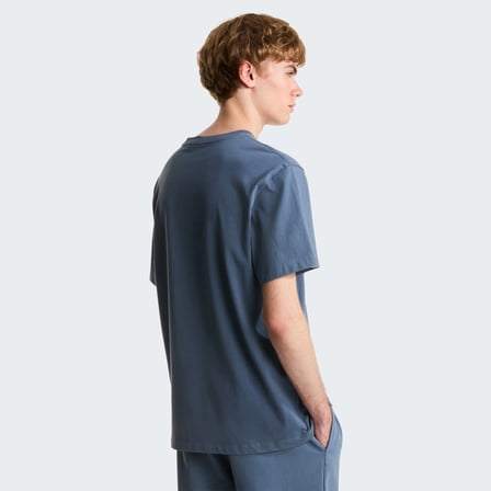 M ESSENTIAL CENTER LOGO RELAXED SHORT SL GREY