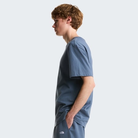 M ESSENTIAL CENTER LOGO RELAXED SHORT SL GREY