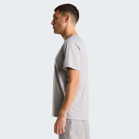 M 24/7 PENTADOME EMBOSSED REG SS TEE GREY