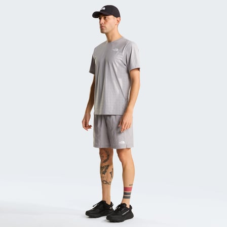 M 24/7 PENTADOME EMBOSSED REG SS TEE GREY