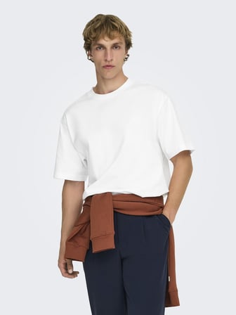 ONSFRED LIFE RLX SS TEE NOOS Bright White