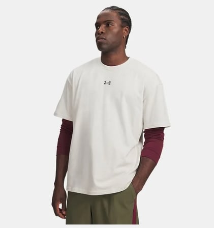 Ua M Hwt Metal Logo Ss Beyaz