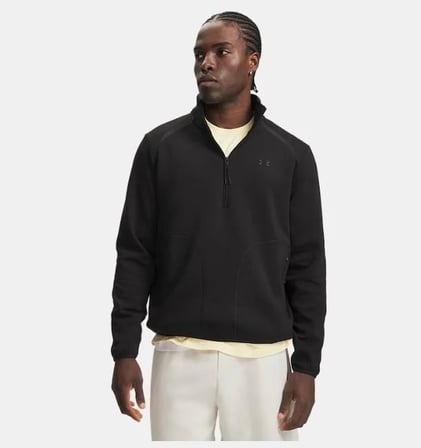 Ua Unstoppable Flc 1/2 Zip Siyah