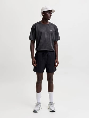 JJSFLUX MELANGE T-SHIRT Black