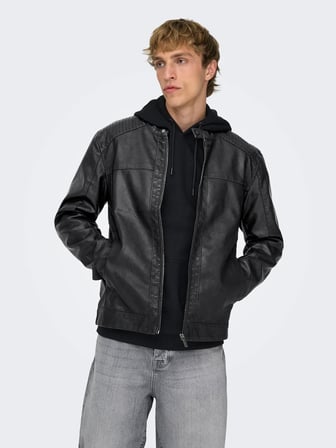 ONSMIKE PU RACER JACKET OTW NOOS Black