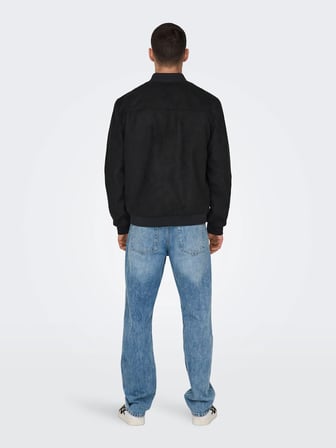 ONSLUCAS FAKE SUEDE BOMBER OTW NOOS Black