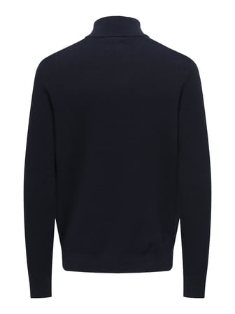 ONSPHIL REG 12 STRUC HALF ZIP KNIT NOOS DARK NAVY