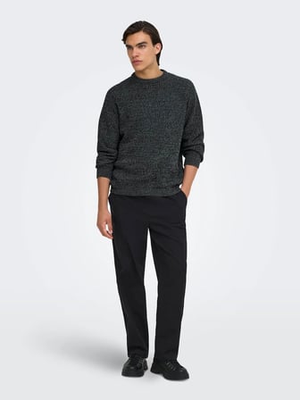 ONSJOIN RLX LS RAGLAN KNIT Black