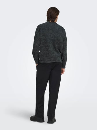 ONSJOIN RLX LS RAGLAN KNIT Black