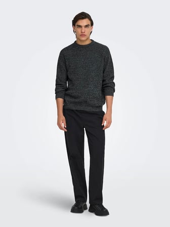 ONSJOIN RLX LS RAGLAN KNIT Black