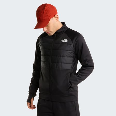 M REAXION 2.0 FLEECE HYBRID FULL ZIP JKT Black