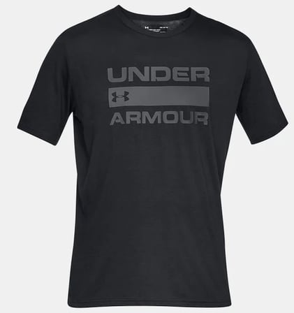 UA TEAM ISSUE WORDMARK SS Black