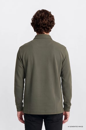 Small Logo Sweatshirt KHAKI