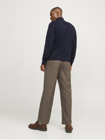JPRMILANO STITCH KNIT HALF ZIP SN Night Sky