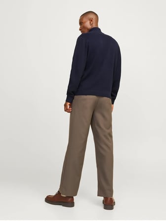 JPRMILANO STITCH KNIT HALF ZIP SN Night Sky