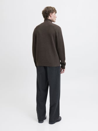 JPRMILANO STITCH KNIT HALF ZIP SN Delicioso