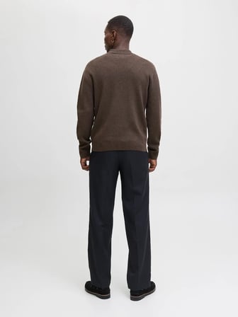 JPRMILANO STITCH KNIT ZIP POLO SN Delicioso