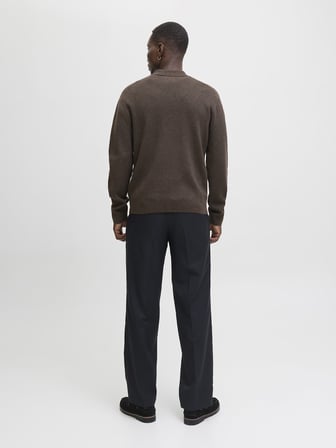 JPRMILANO STITCH KNIT ZIP POLO SN Delicioso