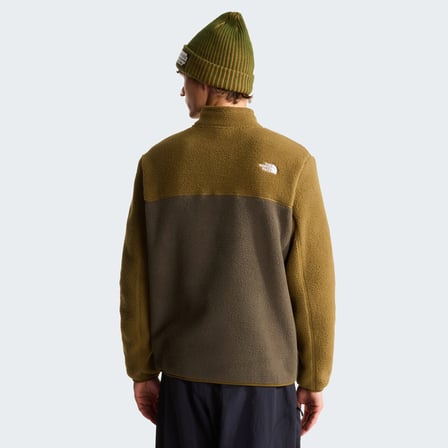 M YUMIORI 1/4 ZIP GREEN