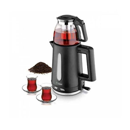 KIWI Çay Seti Cam Demlikli KTM2907