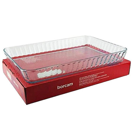Paşabahçe Tepsi Borcam Dikdörtgen Kapaksız 59204 40 CM