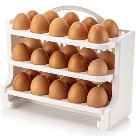3 Katlı 30'lu Yumurta Saklama Organizeri