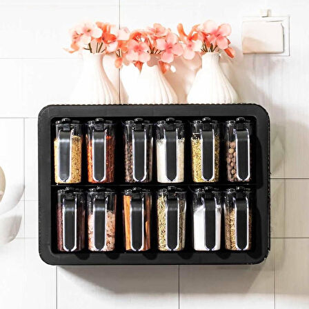 Baroness 12'li Standlı Kulplu Baharatlık BRNS-11553