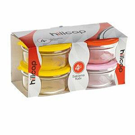 Hilalcioğlu 4'lü Saklama Kabı Yuvarlak