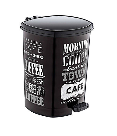 Özer 11 LT Çöp Kovası N3 Yazılı Siyah D010-X138