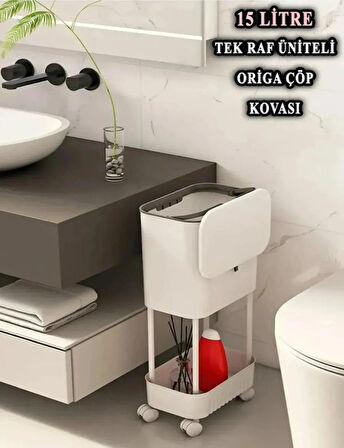 Kardelen Çöp Kovası Raflı Origa