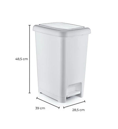Dunya 40 LT Çöp Kovası Slim 01044