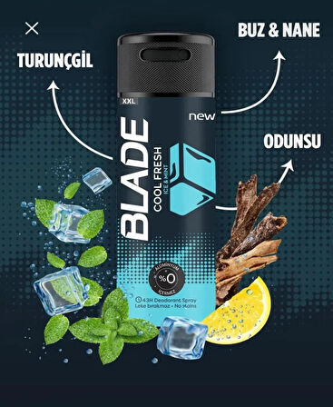 BLADE Erkek EDT SET Cool Fresh