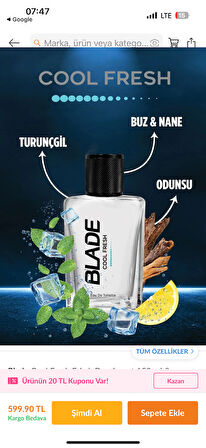 BLADE Erkek EDT SET Cool Fresh