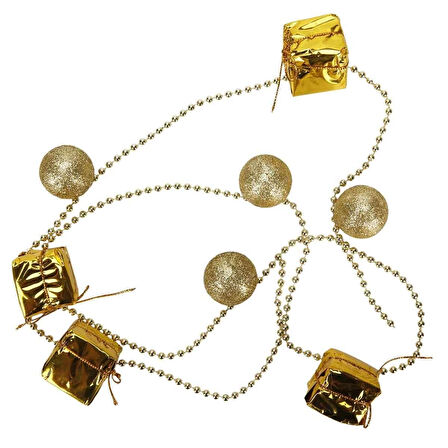 120 cm Top ve Zincir Yılbaşı Ağacı Süsü