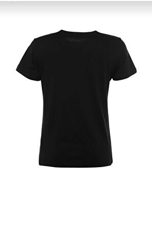 %100 Pamuk süper kalite kadın tişört düz renk Siyah bisiklet yaka organik pamuk penye t-shirt