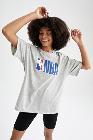 %100 Pamuk Fit Oversize Fit Bisiklet Yaka Kısa Kollu Tişört