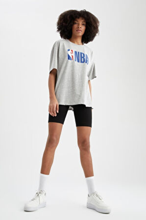 %100 Pamuk Fit Oversize Fit Bisiklet Yaka Kısa Kollu Tişört