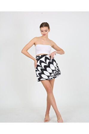 Yüksek Kalite Dijital Baskı Karışık Desen Plaj Pareo Iç Göstermeyen Parlak Kumaş-95cm*145cm