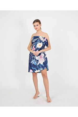 Yüksek Kalite Dijital Baskı Karışık Desen Plaj Pareo Iç Göstermeyen Parlak Kumaş-95cm*145cm