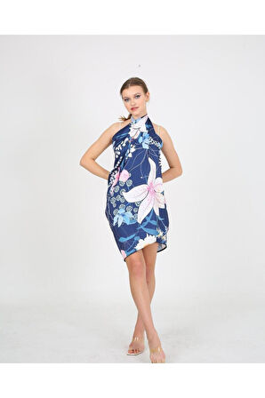 Yüksek Kalite Dijital Baskı Karışık Desen Plaj Pareo Iç Göstermeyen Parlak Kumaş-95cm*145cm