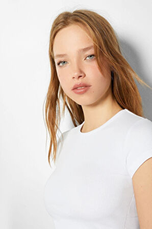 Fitilli Kısa Kollu T-shirt