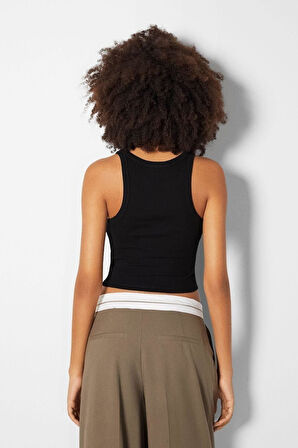 Fitilli Kolsuz T-shirt