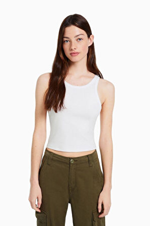 Fitilli Kolsuz T-shirt