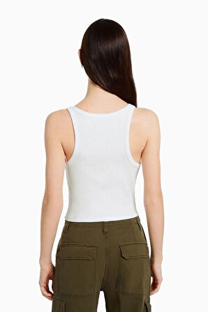 Fitilli Kolsuz T-shirt