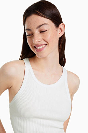 Fitilli Kolsuz T-shirt